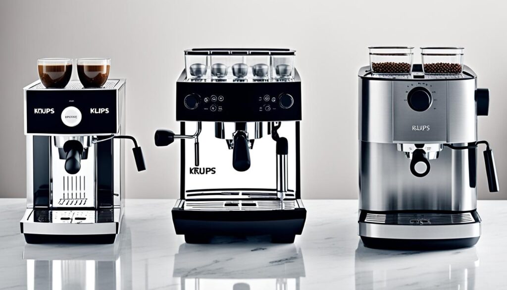 Krups espresso machine comparison