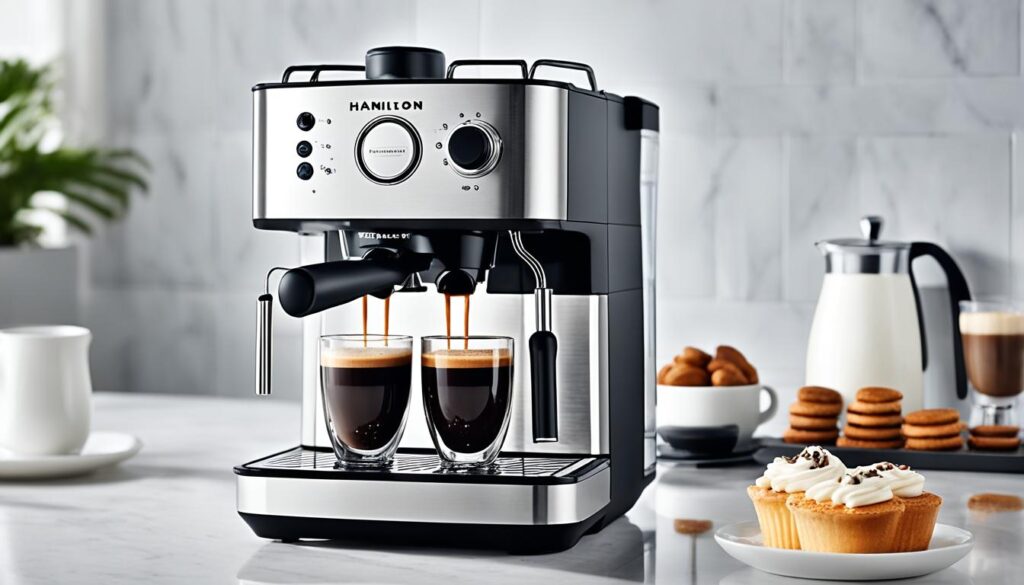 coffee machine with milk frother